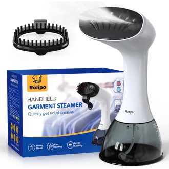  Rolipo 1640W gőzölő 400ml tartállyal ruhafrissítő utazáshoz otthonhoz