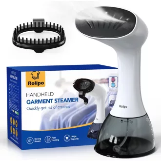   Rolipo 1640W gőzölő 400ml tartállyal ruhafrissítő utazáshoz otthonhoz