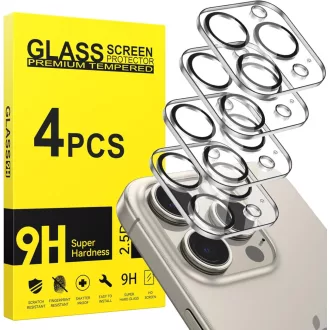   Niphabe iPhone 15 Pro/Pro Max kamera védőfólia 4db, 9H edzett üveg