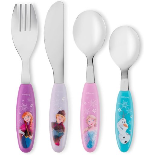 p:os Frozen 4 részes ABS evőeszköz szett, rózsaszín gyerekeknek