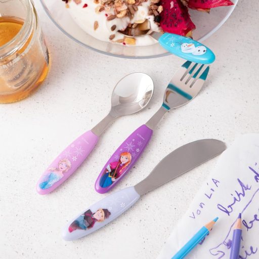 p:os Frozen 4 részes ABS evőeszköz szett, rózsaszín gyerekeknek