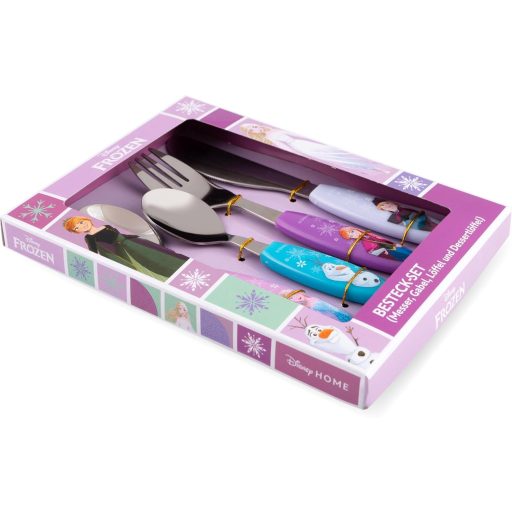 p:os Frozen 4 részes ABS evőeszköz szett, rózsaszín gyerekeknek