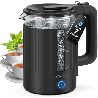   Clatronic WK 3837 üveg vízforraló 1,7 liter BPA mentes egykezes működés