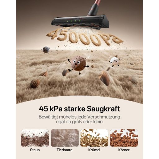 Vexilar V10Pro Cordless Vezeték Nélküli Porszívó 450W 45Kpa Érintőkijelzővel