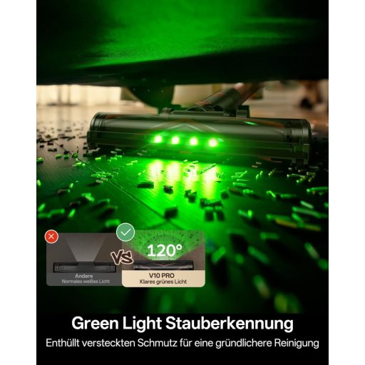 Vexilar V10Pro Cordless Vezeték Nélküli Porszívó 450W 45Kpa Érintőkijelzővel