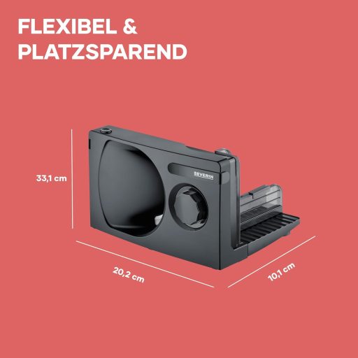 SEVERIN AS 9595 kenyér- és hússzeletelő állítható vágáserősséggel