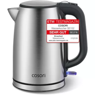   COSORI Rozsdamentes Vízforraló 1.7L Strix Technológia 2200W Gyors Felmelegítés