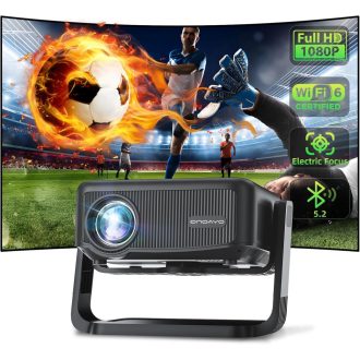   ONOAYO 4K Mini Projektor 25000 Lumen WiFi6 Bluetooth Otthoni Moziba