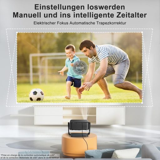 ONOAYO 4K Mini Projektor 25000 Lumen WiFi6 Bluetooth Otthoni Moziba