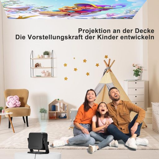 ONOAYO 4K Mini Projektor 25000 Lumen WiFi6 Bluetooth Otthoni Moziba