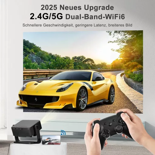 ONOAYO 4K Mini Projektor 25000 Lumena WiFi6 Bluetooth Kućno Kino