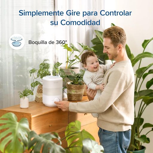 LEVOIT Baby Párásító 2.5L, 25 Órás Működés, Csendes 23dB, 360° Forgó Fúvóka