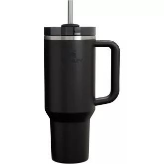   Termos Stanley Quencher H2.0, 1,2L, Negru - Menține băuturile reci 11 ore - 1180 ml, Black, Core