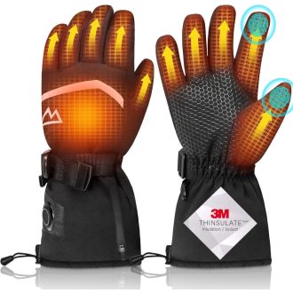   Vyhrievané rukavice Loowoko, 7,4 V, 3000 mAh batéria, veľkosť M