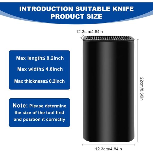 MFUSUL Fekete Kés Tartó 21 Részes Lecsapódó Funkcióval Konyhai Késtartó