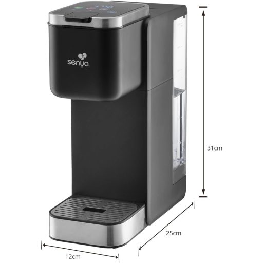 SENYA Tea Time Pro érintőképernyős teafőző 3 teafajtához 1,2L tartály automata vízkövetkeztetéssel