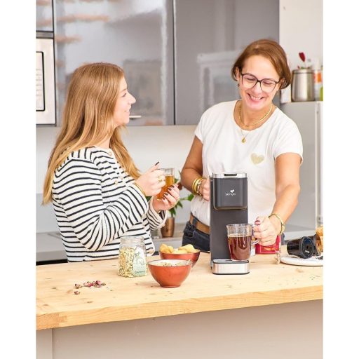 SENYA Tea Time Pro érintőképernyős teafőző 3 teafajtához 1,2L tartály automata vízkövetkeztetéssel