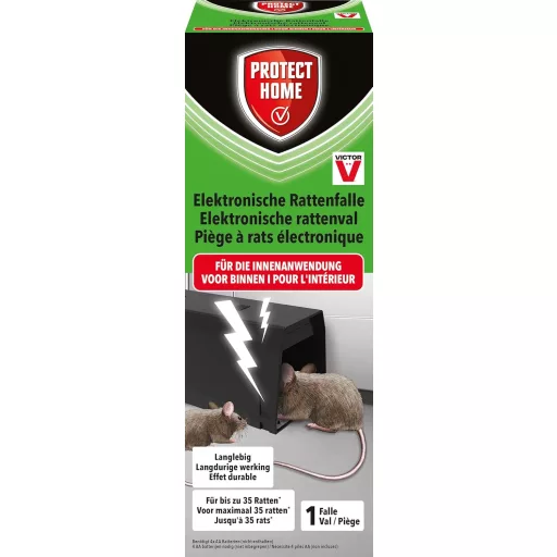 PROTECT HOME 6000V Elektromos Egércsapda Biztonságos Kártevőirtás