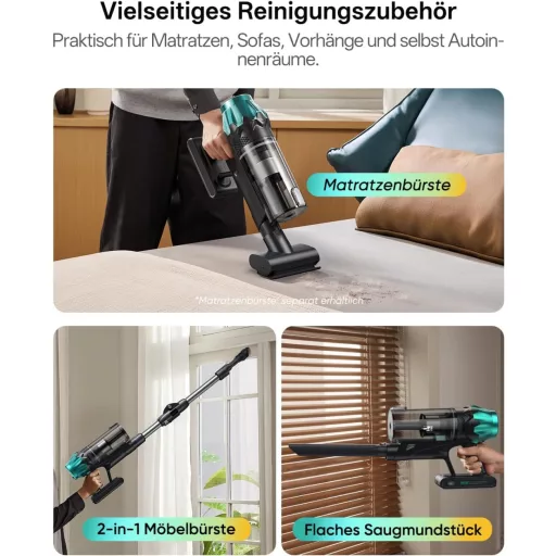 Vexilar V15Max Vezeték Nélküli Porszívó Mop Funkcióval, 55KPA, 60 Perc Üzemidő