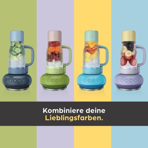 Ninja BlendBoss Turmixgép Hordozható Pohárral, 3 Automata Mód, Kő Szín