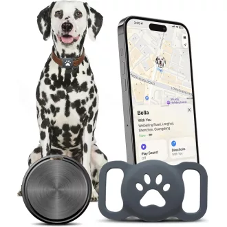   Middle Rabbit GPS nyomkövető Apple iOS-hez, AirTag alternatíva kutyanyakörvre