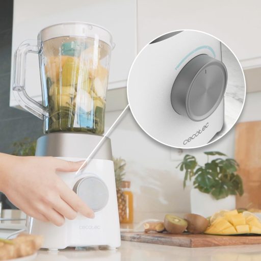 Cecotec 1300W Titanium Turmixgép 1.5L Kancsóval, 20000 RPM, 4 Penge