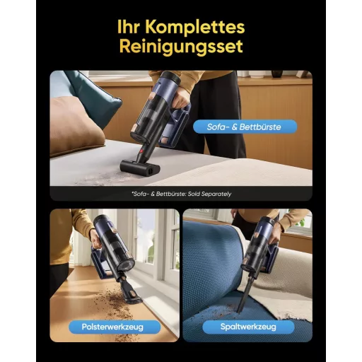 Vexilar Cordless Porszívó 50 kPa, 50 Perc Üzemidő, LED Kijelző, 6az1-ben Szőnyeg és Kemény Padló