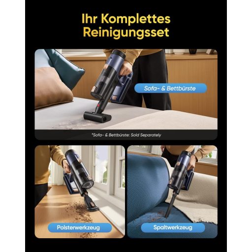 Vexilar Cordless Porszívó 50 kPa, 50 Perc Üzemidő, LED Kijelző, 6az1-ben Szőnyeg és Kemény Padló