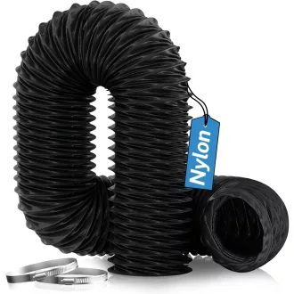   Hon&Guan 75mm Flexibilis Kipufogócső 5m Nylon Hőálló Szellőzéshez