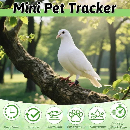 Bukbas Mini GPS nyomkövető macskáknak és kutyáknak, okos tracker iOS Android kompatibilis