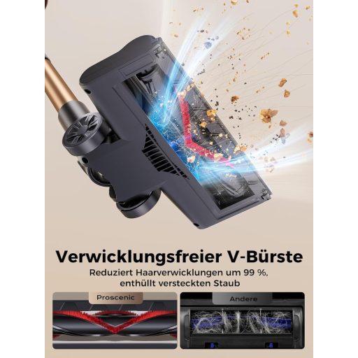 Proscenic P11 Ultra Vezeték Nélküli Porszívó 50 kPa, 50 Perc Üzemidő, Önálló Állás