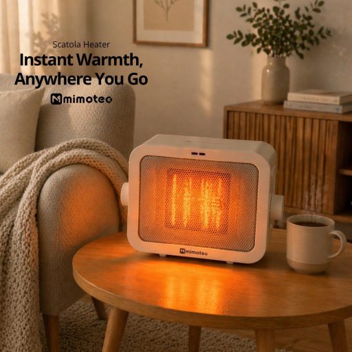 M Mimotec 1500W Kerámia Ventilátoros Fűtőgép 3 Fokozat Termosztát Csendes