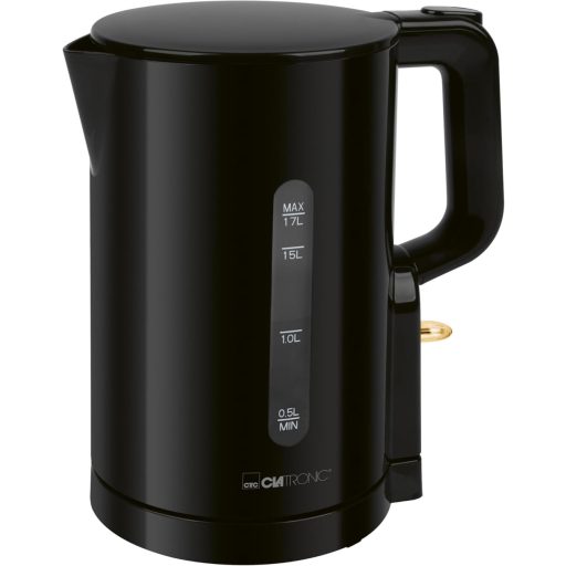Clatronic WK 3835 1.7L Vízforraló 2200W Gyors Felmelegítés BPA Mentes Fekete