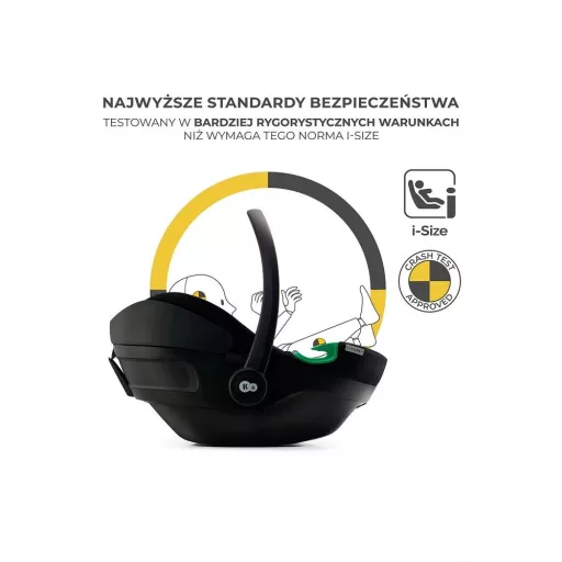 Kinderkraft I-Care i-Size autosjedalica 0-13 kg Crna 40-87 cm, bez ISOFIX baze