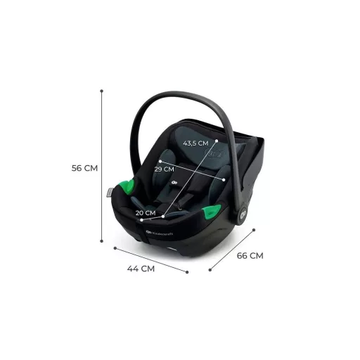 Kinderkraft I-Care i-Size autosjedalica 0-13 kg Crna 40-87 cm, bez ISOFIX baze