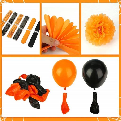 Koogel set za Halloween dekoraciju, 40 komada - elementi od lateksa i kartona