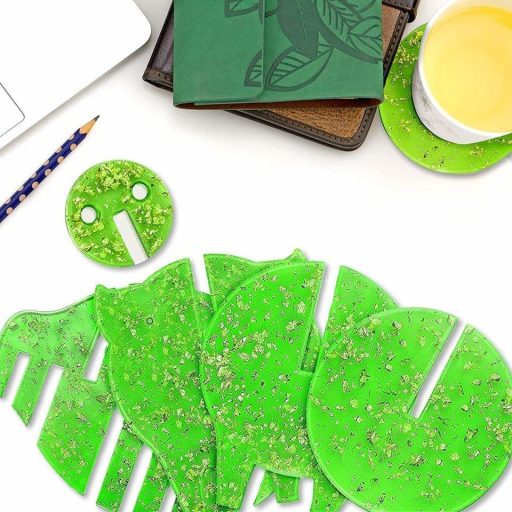 Set za izradu podmetača od bijelog silikona - DIY hobi set od 6 komada