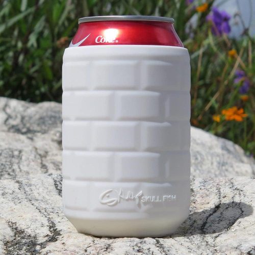 Capac de silicon alb pentru doze de băutură de 340 ml