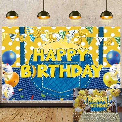 "HAPPY BIRTHDAY" Színes dekorációs zászló