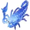 Penar din plastic în formă de Scorpion Albastru - Un accesoriu școlar unic