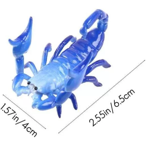 Penar din plastic în formă de Scorpion Albastru - Un accesoriu școlar unic