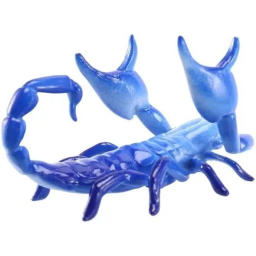 Penar din plastic în formă de Scorpion Albastru - Un accesoriu școlar unic