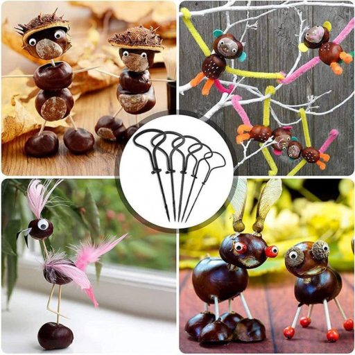 Bubuny 255-dijelni kreativni dječji set za rukotvorine - raznobojni elementi od tkanine, plastike i drveta